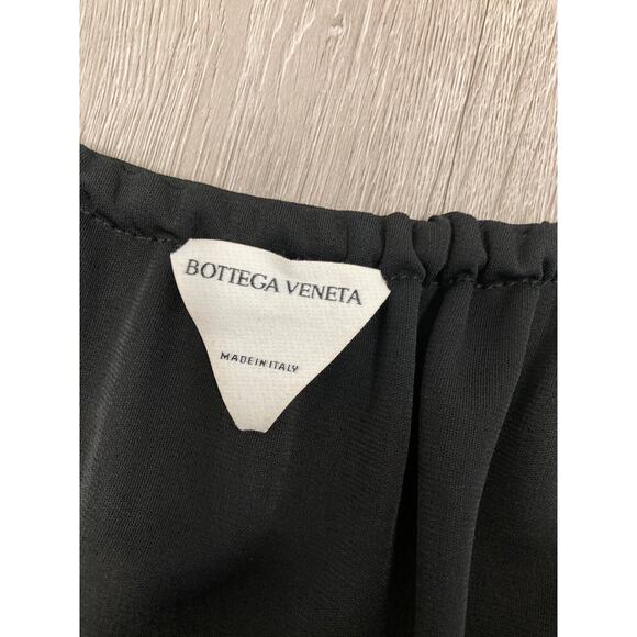 BOTTEGA VENETA $4100 Black Long Sleeve V-Neck Maxi Evening Gown Dress EU 38 US 2 - Picture 4 of 6